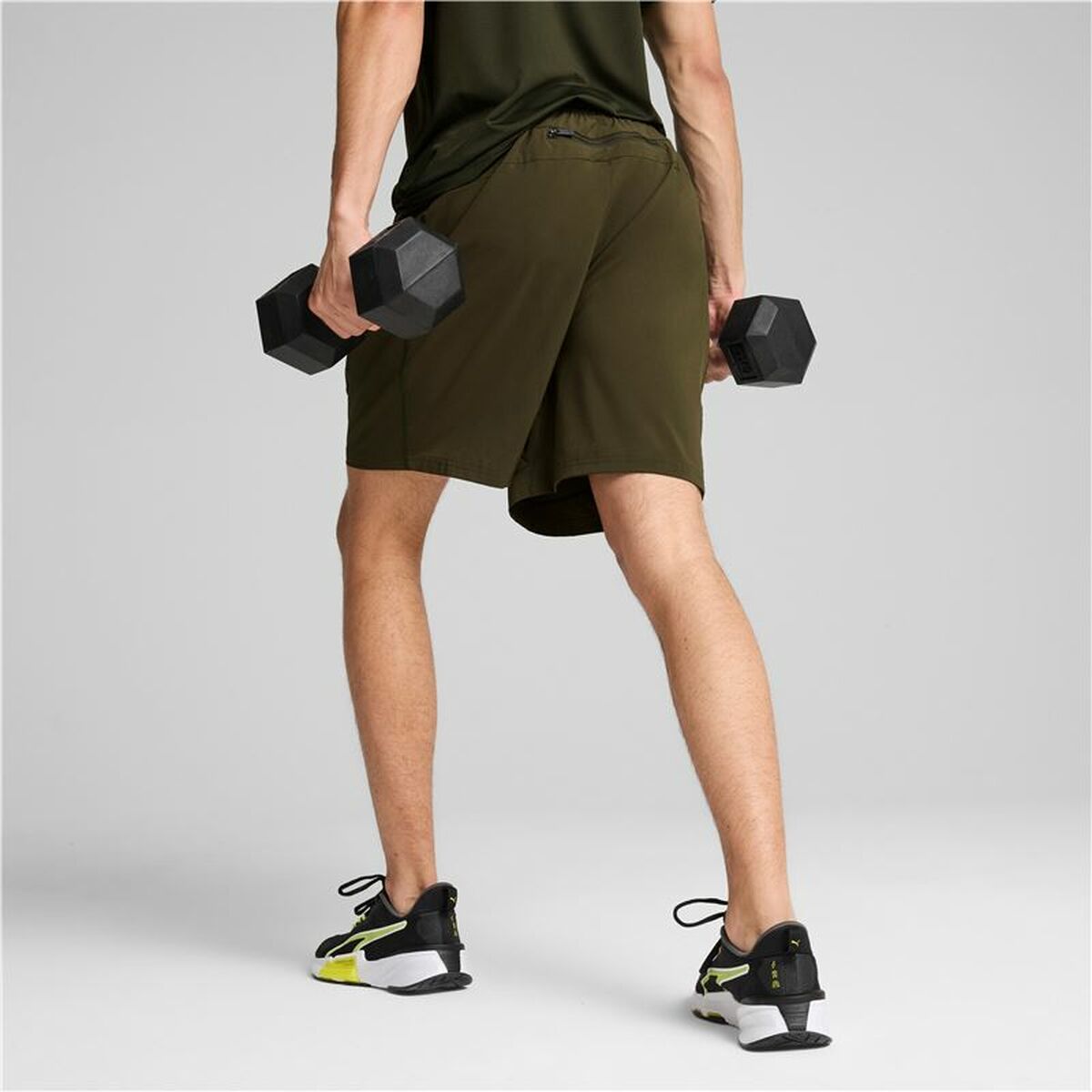 Short de Sport Puma Flex 7" Woven Olive